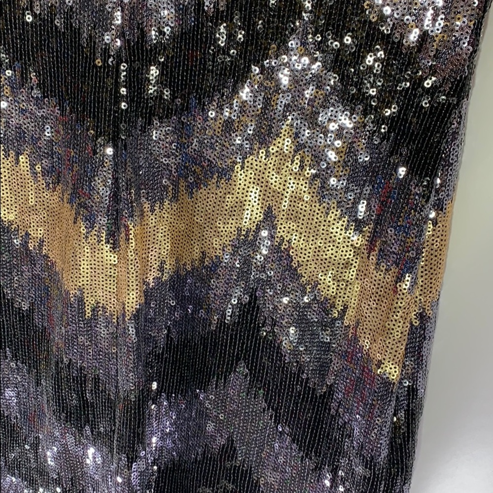 “As U Wish” Sequin Dress Black/Silver/Gold. - Picture 6 of 7